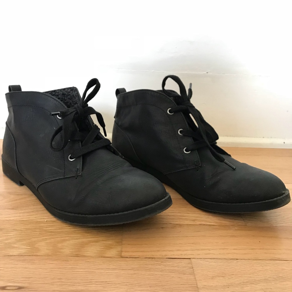 Black ankle boots